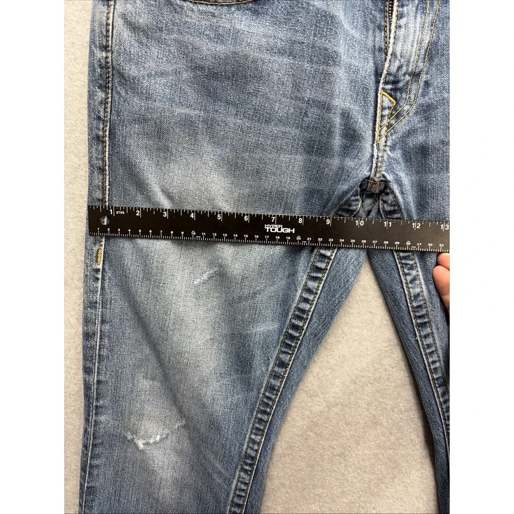 True Religion Ricky 31 Straight Leg Vintage Jeans Men's Size 34x32L Made In USA